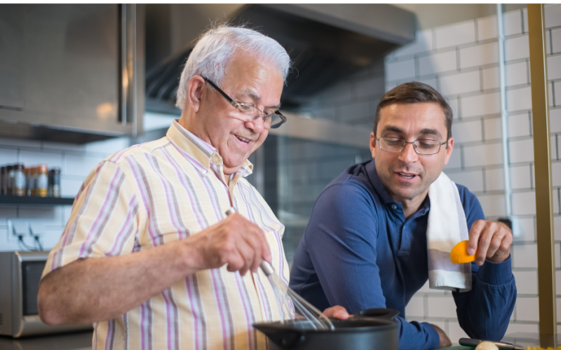 men cooking