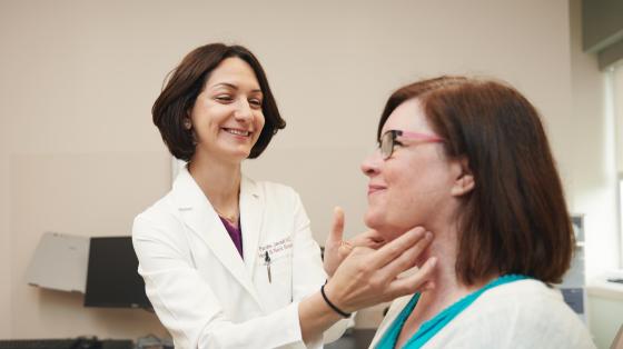 ENT doctor with patient